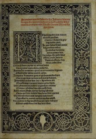 Calendarium (15 octubre 1485)