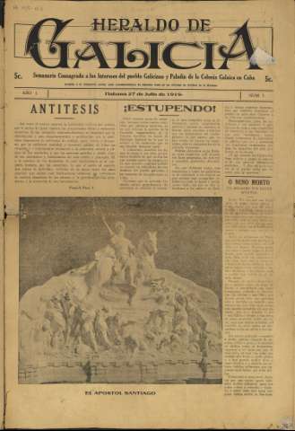 Heraldo de Galicia : periódico consagrado a los... (Producción: 1919-)