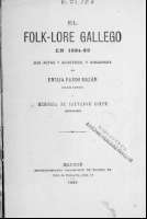 El folk-lore gallego en 1884-85: sus actas y... (1886)